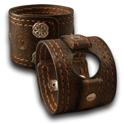 Apple Wide Leather Cuff Watch Bands Custom By Rockstar Leatherworks