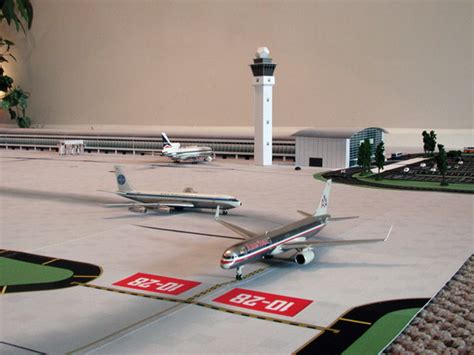 1:200 Model Airport Single Runway #1 | Airport Diorama Designs