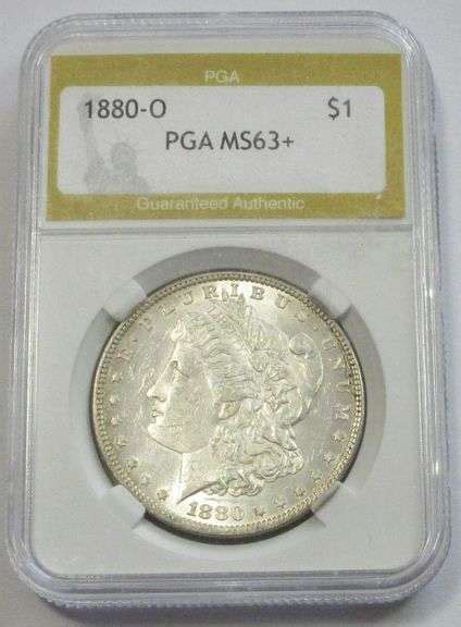 1 1880 O MORGAN SILVER DOLLAR PGA 63 Star Coin And Currency LLC