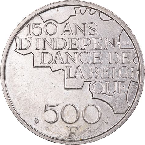 Coin Belgium Baudouin I 500 Francs 500 Frank 1980 Brussels