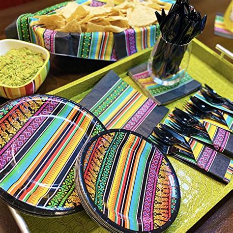 Fiesta And Mexican Themed Party Supplies And Decorations Serves 16 All In One Set For A Cinco De