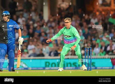 London UK 15th Aug 2023 The Invincibles Adam Zampa Bowling As Oval