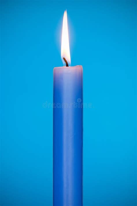 Blue Candle Burn Stock Photos - Image: 33002033