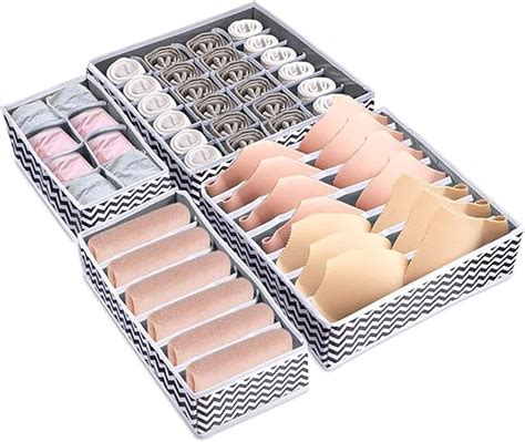 Liesun Cassetto Organizer Per Biancheria E Biancheria Intima Set Di