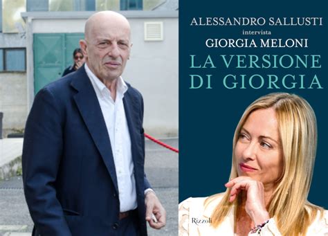 "La versione di Giorgia": il libro di Meloni con Alessandro Sallusti - Open