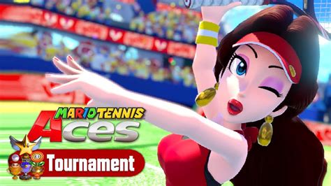 Mario Tennis Aces Tournament Mode All Cups Pauline Gameplay YouTube