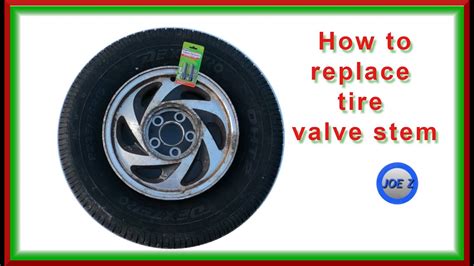 How To Replace Tire Valve Stem Youtube