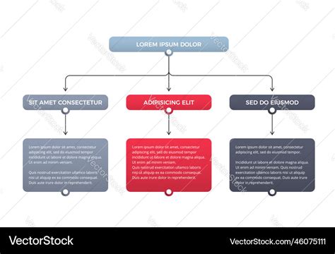 Flowchart With Elements Royalty Free Vector Image