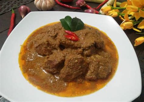 Resep Rendang Sapi Empuk Sederhana Jarot Madana