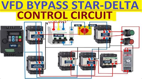 Vfd With Star Delta Bypass Control Wiring Diagram Vfd Bypass Star