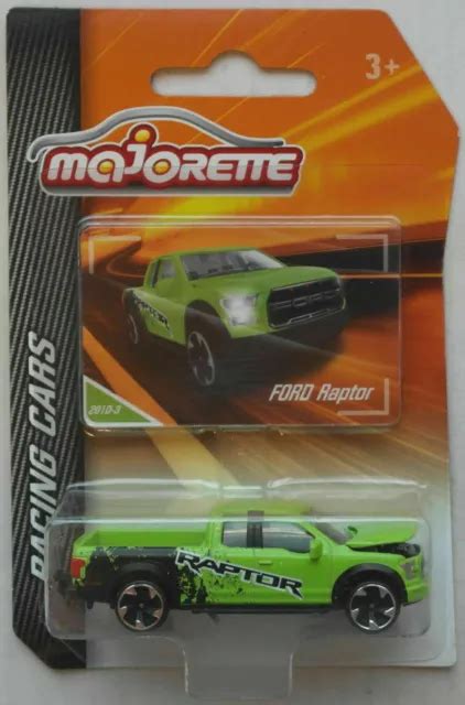 MAJORETTE RACING CARS Ford F 150 Raptor Pick Up Vert Noir Neuf