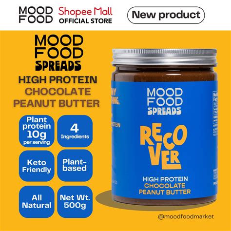 MOOD FOOD SPREADS RECOVER High Protein CHOCOLATE PEANUT BUTTER | Shopee