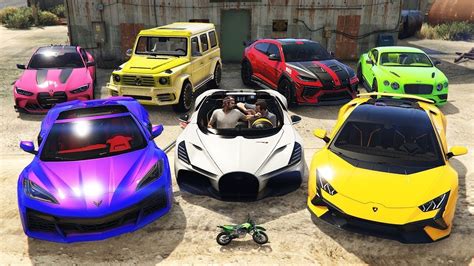 Franklin Robando Super Coches Millonarios En Gta Mobile Youtube