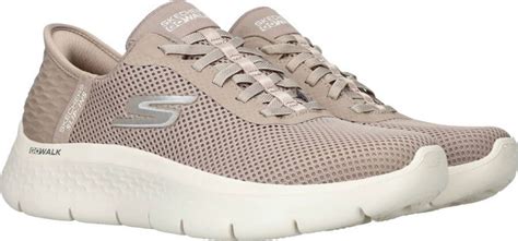 Skechers Beige Flex Grand Entry Slip On Sneaker Multicolor Dames Schoenen Nl