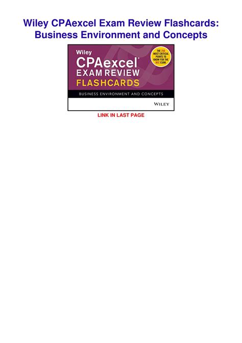 Ppt Read Ebook Pdf Wiley Cpaexcel Exam Review Flashcards Business