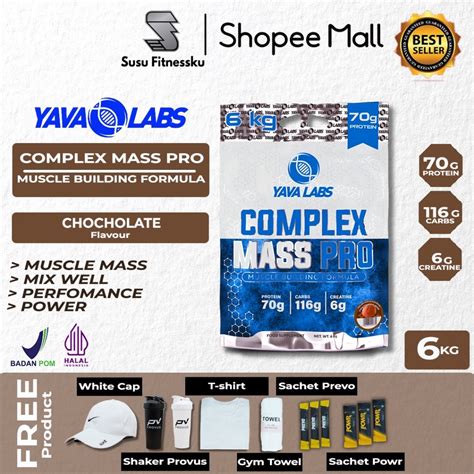 Jual Yava Labs Complex Mass Pro 13 Lbs 6 Kg Yavalabs Shopee Indonesia