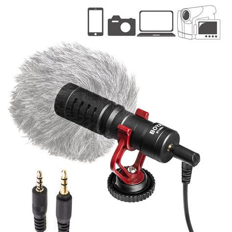 Boya By MM1 Super Cardioid Shotgun Microphone With Real Time Monitoring