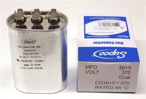 Supco Cd X Hvac Motor Oval Dual Run Capacitor Mfd