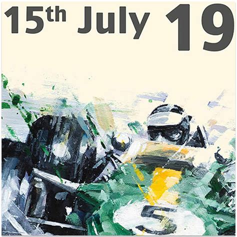 Jim Clark And Lotus British Grand Prix 1967 Victory Poster