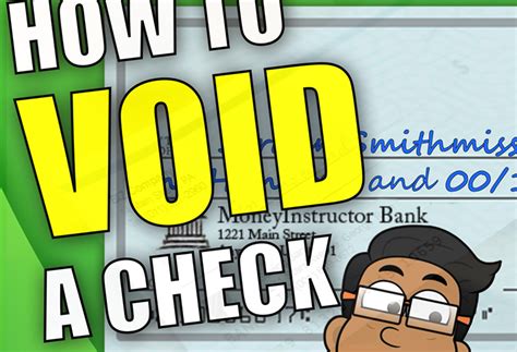 How To Void A Check Direct Deposit And Correcting Errors Money Instructor