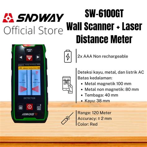 Jual Sndway Wall Scanner Dan Laser Distance Meter Meter Laser Merah