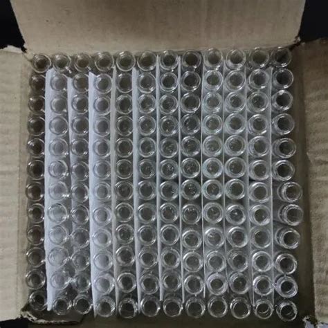 Transparent One Dram Homeopathic Glass Vials For Storing Pills