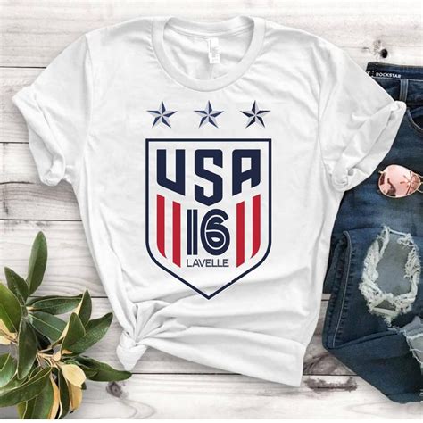 Womens National Soccer Team Shirt Uswnt Rose Lavellealex Morgan