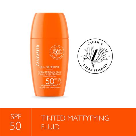 SUN SENSITIVE Tinted Mattifying Fluid SPF50 Sunscreen Lancaster