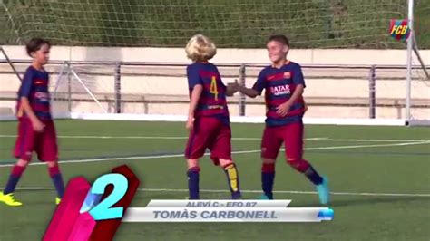 3 Gols Das Categorias De Base Do Barcelona Sub 10 E Sub 12 YouTube