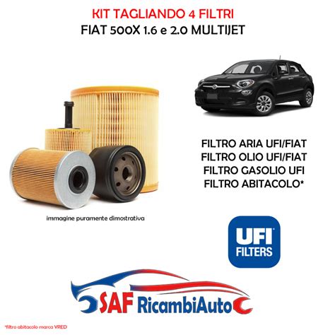 Kit Filtri Tagliando Filtri Ufi Fiat X Multijet Cv