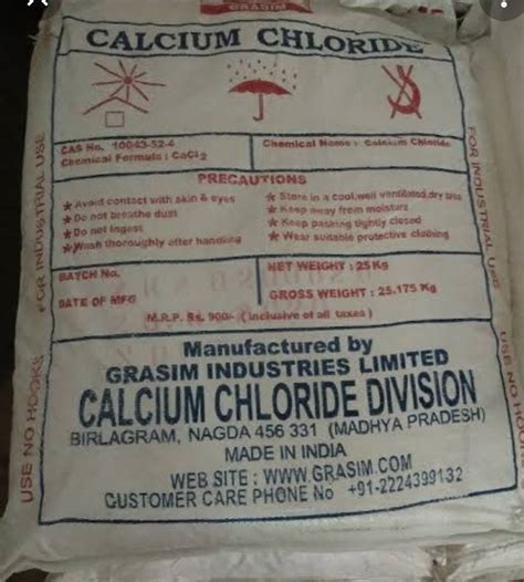 Calcium Chloride Calcium Chloride Grains Grade Industrial At Rs