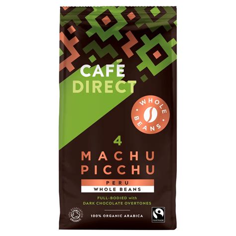 Cafedirect Machu Picchu Organic Coffee Beans 227g Just