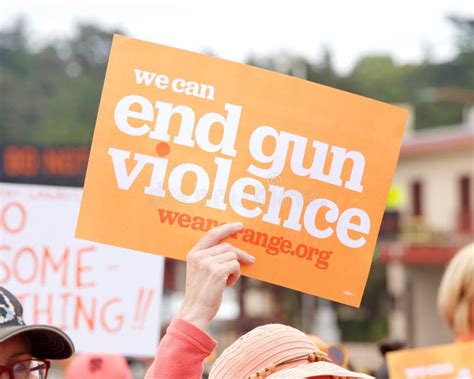 Participants Of Wear Orange Stop Gun Violence Protest In San Francisco