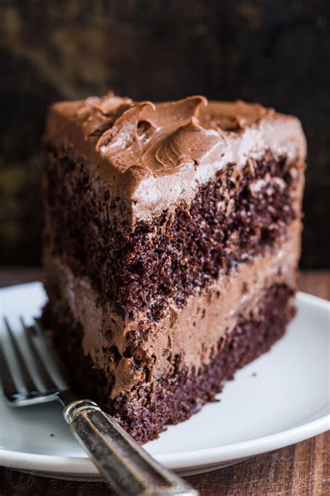 A Decadent And Moist Chocolate Cake Recipe With The Easiest Whipped Chocolate Frosting Homemade