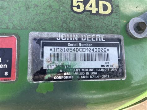 John Deere Auto Connect Mower Deck 54d For Sale In Longwood Fl Offerup