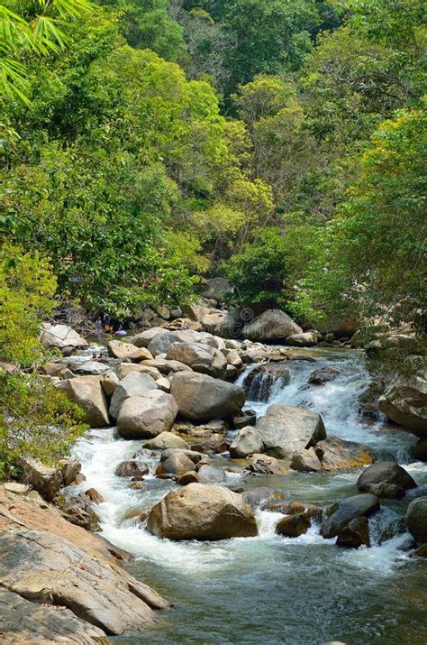 Waterfalls at Sungai Kanching, Rawang, Selangor, Malaysia Editorial ...