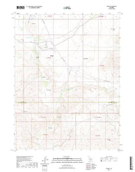 Mytopo Tecopa California Usgs Quad Topo Map