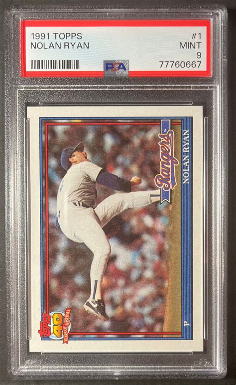 Topps Baseball Nolan Ryan Hof Psa Mint All Time Strikeout