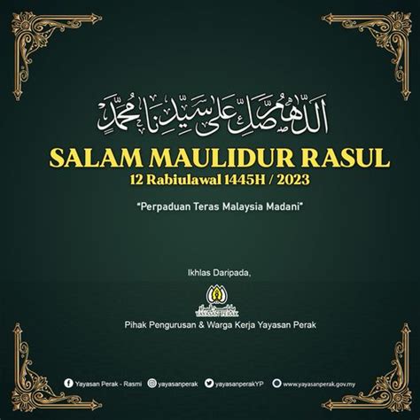 Salam Maulidur Rasul Yayasan Perak