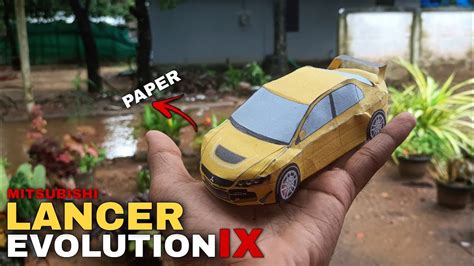 Lets Make A Lancer Evolution With Paper Papercraft Lancer Evo