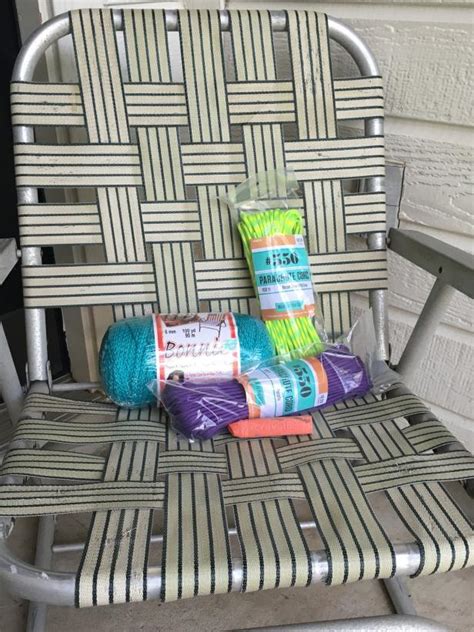 Diy Lawn Chair Re Webbing How To Reweb A Lawn Chair Easy Step Diy