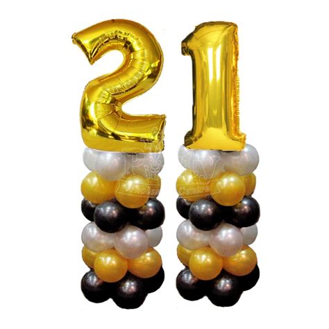 Gold Number Balloon Column Party Wholesale