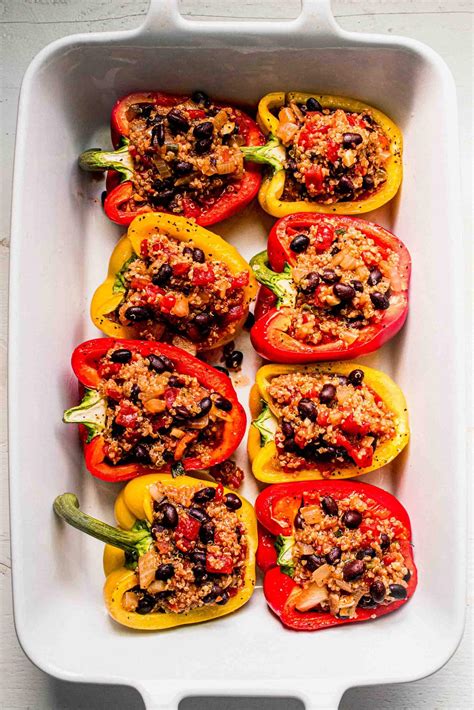 Stuffed Peppers With Quinoa And Beef Easy Healthy