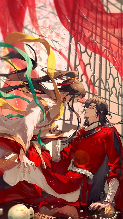 Hua Cheng And Xie Lian Tian Guan Ci Fu Drawn By Langu777 Danbooru