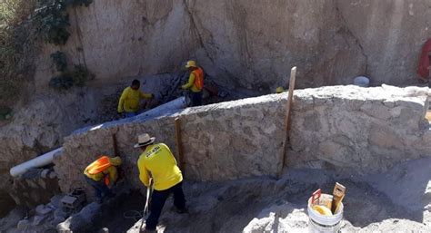 MOP trabaja en estabilización del terreno de la cárcava en colonia