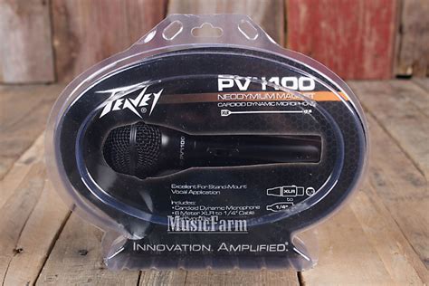 Peavey Pvi Dynamic Cardioid Mic W Clip Xlr Cable And Reverb Uk