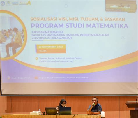 Sosialisasi Visi Misi Tujuan Dan Sasaran Program Studi S1 Matematika