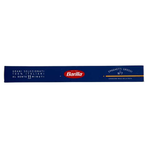 Barilla Pasta Spaghetti Grossi N7 100 Grano Italiano 500g Nonpesa