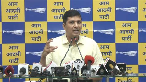 Live Aap Senior Leader And Minister Saurabh Bharadwaj Addressing An