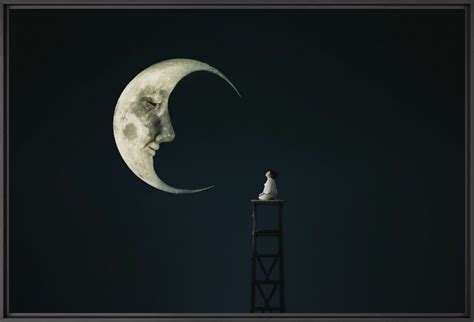 Talk to the moon, Moon, MINA MIMBU · Art photographs · YellowKorner